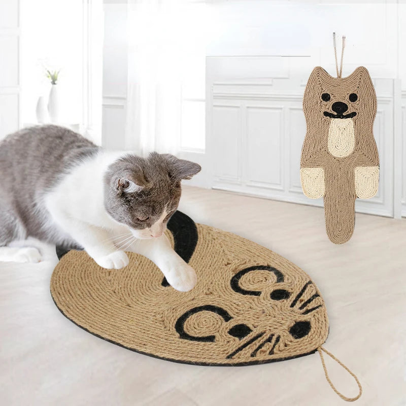 Durable Sisal Cat Scratch Pad For Grinding Claws Protecting Furniture