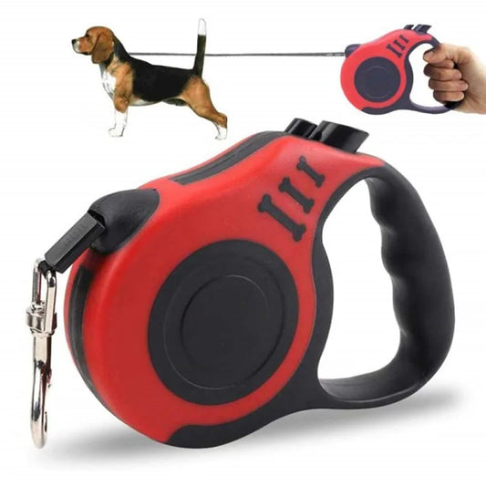 5m Durable Dog Leash Nylon Cat Lead Extension Automatic Retractable Puppy Walking Running Lead Roulette For Dogs Pet Products