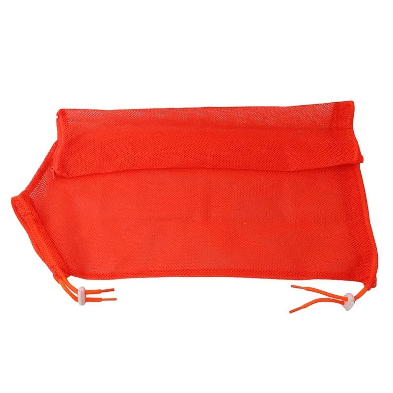 orange Multifunctional Mesh Cat Bath Bag for Cleaning Nail Trimming