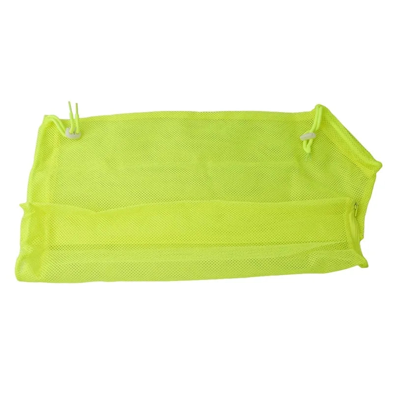 Yellow Multifunctional Mesh Cat Bath Bag for Cleaning Nail Trimming